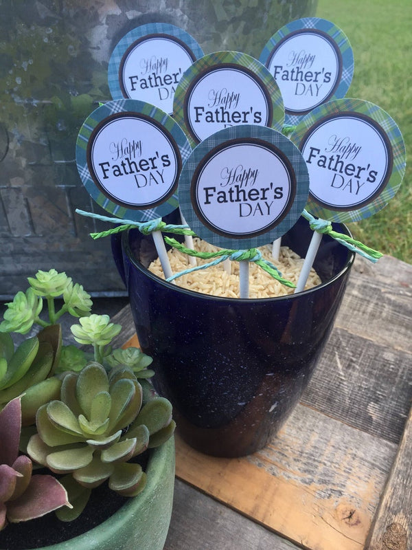 Printable Father s Day Cupcake Toppers Father s Day Party Favor Tags printable-father-s-day-cupcake-toppers-father-s-day-party-favor-tags