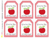 Printable Teacher Appreciation Gift Tags You're the Apple of my Eye by SUNSHINETULIPDESIGN - Sunshinetulipdesign - 2
