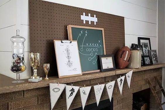 Printable Vintage Football Birthday Banner | Printable Football Pennant Banner, by SUNSHINETULIPDESIGN, Football Birthday, Fantasy Football