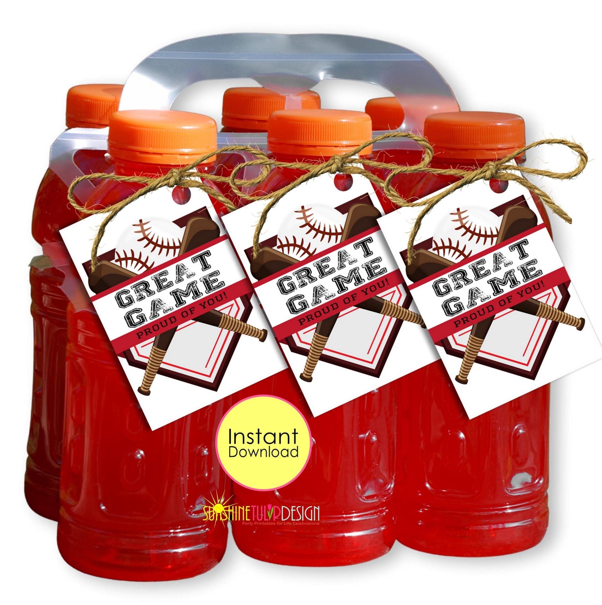 Printable Baseball Snack Tags | Printable Baseball Gift Tags | Baseball Thank You Tag | Snack Sports Mom Tags | Instant Download