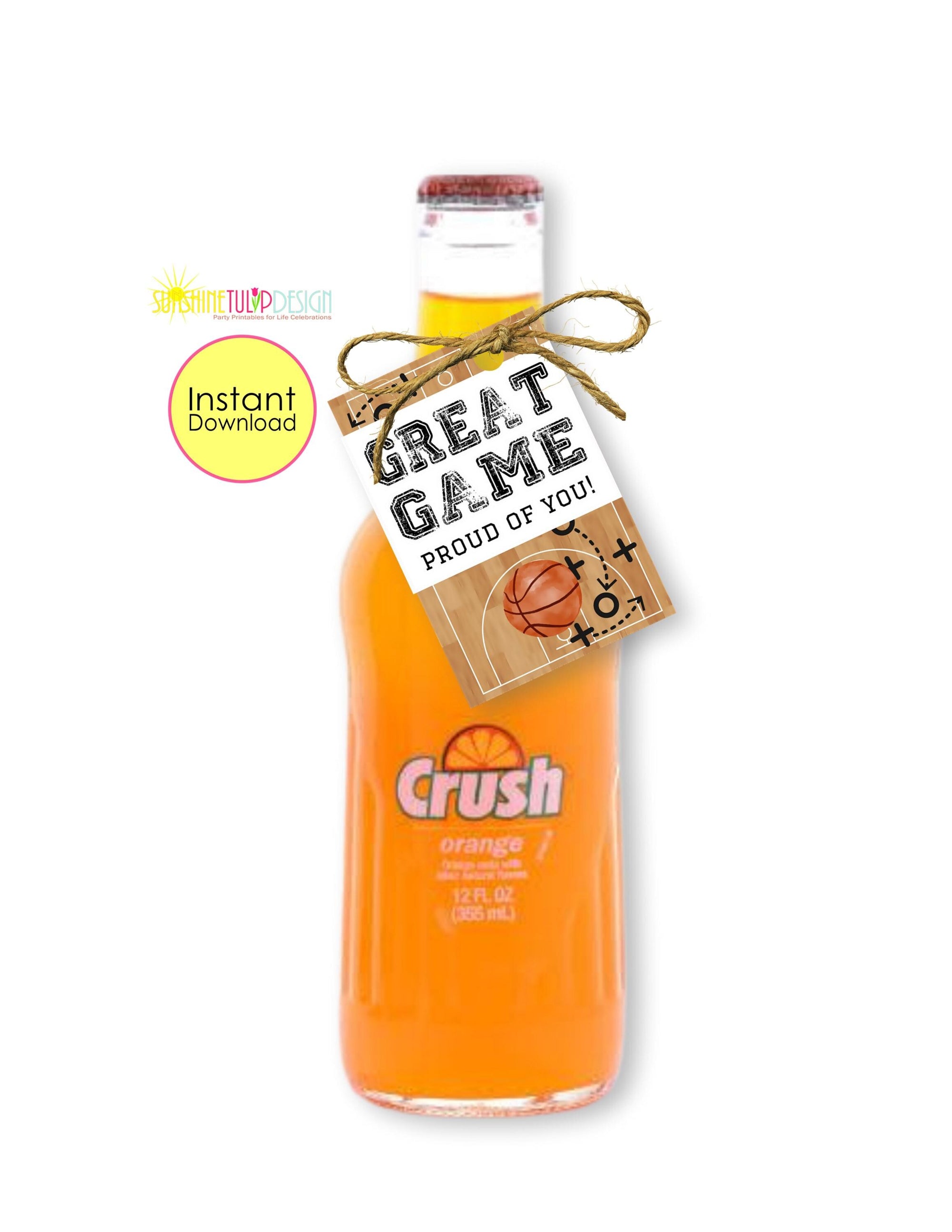 Printable Basketball Snack Tags | Printable Basketball Gift Tags | Basketball Thank You Tag | Snack Sports Mom Tags | Instant Download