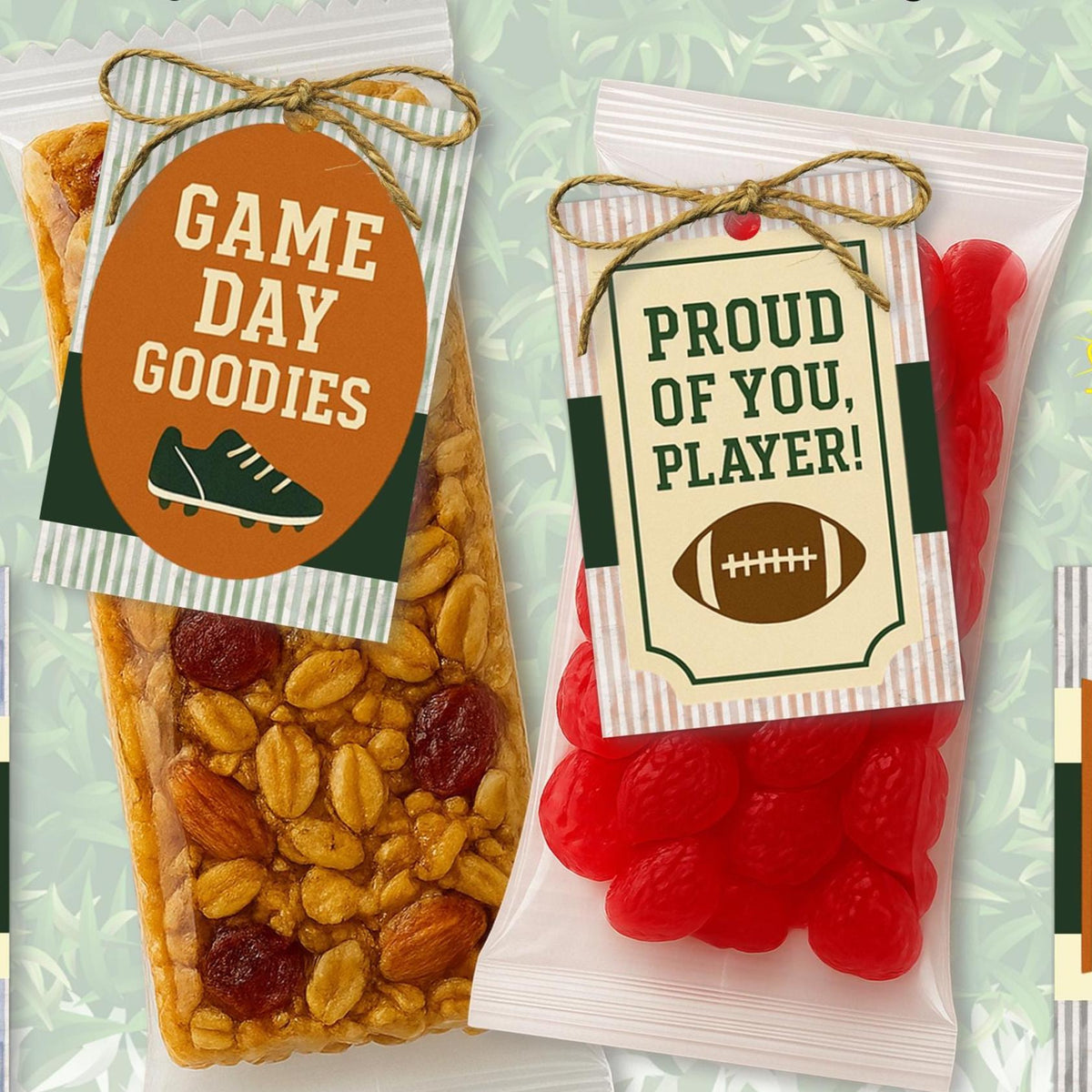 Printable Football Snack Tags | Non-Editable | Game Day Treat Tags for After Game Snacks | Proud Player Gifts, Game Day Goodie Bag Treat Tag