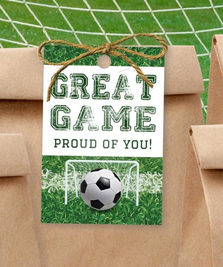 Printable Soccer Snack Tags | Printable Soccer Gift Tags | Soccer Thank You Tag | Instant Download Snack Mom Tags