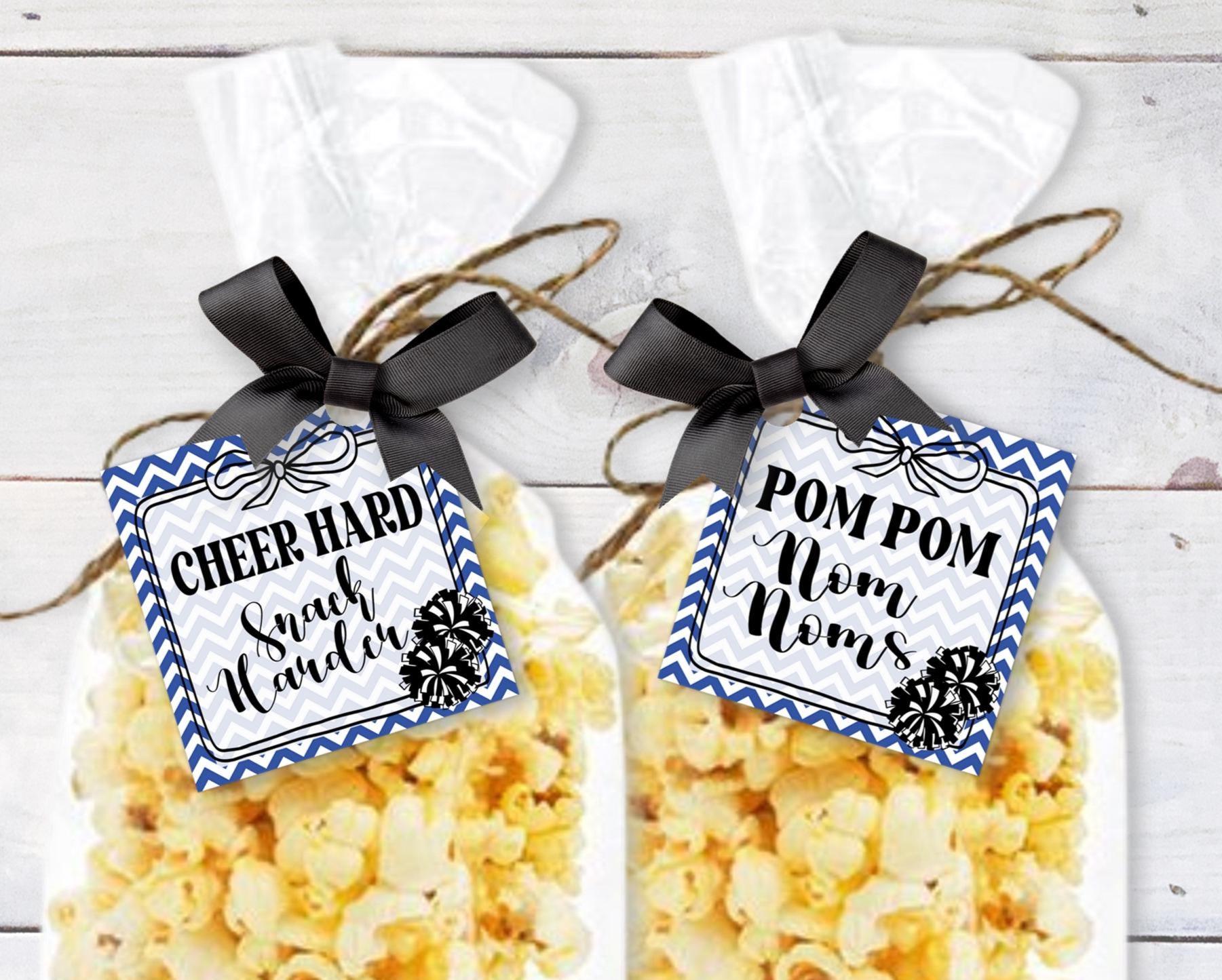 Printable Cheer Squad Snack Tag, Cheer Favor Gift Tags, Game Day Goody Bag Party Favor, Snack Mom Cheer tag ideas, Cheer Birthday Favor Tag