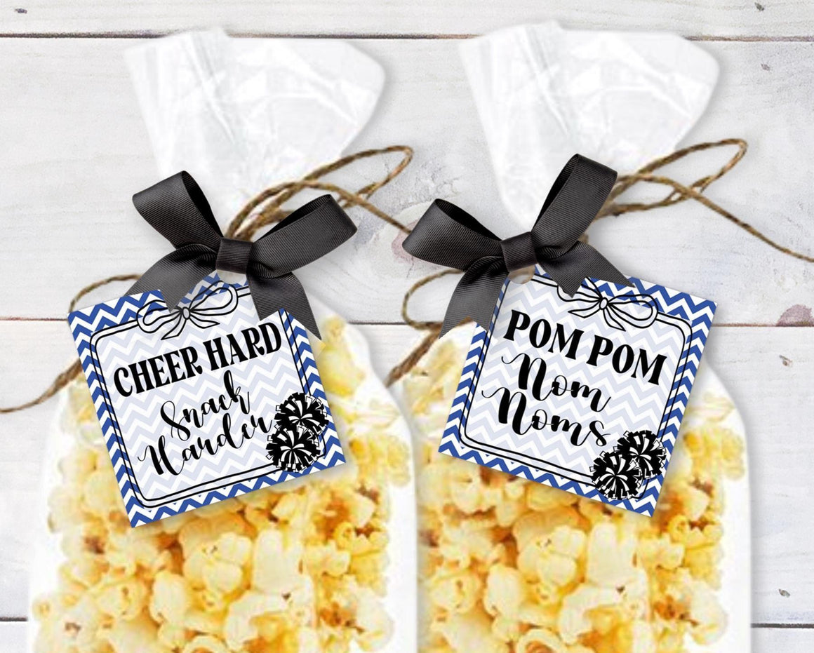 Printable Cheer Squad Snack Tag, Cheer Favor Gift Tags, Game Day Goody Bag Party Favor, Snack Mom Cheer tag ideas, Cheer Birthday Favor Tag