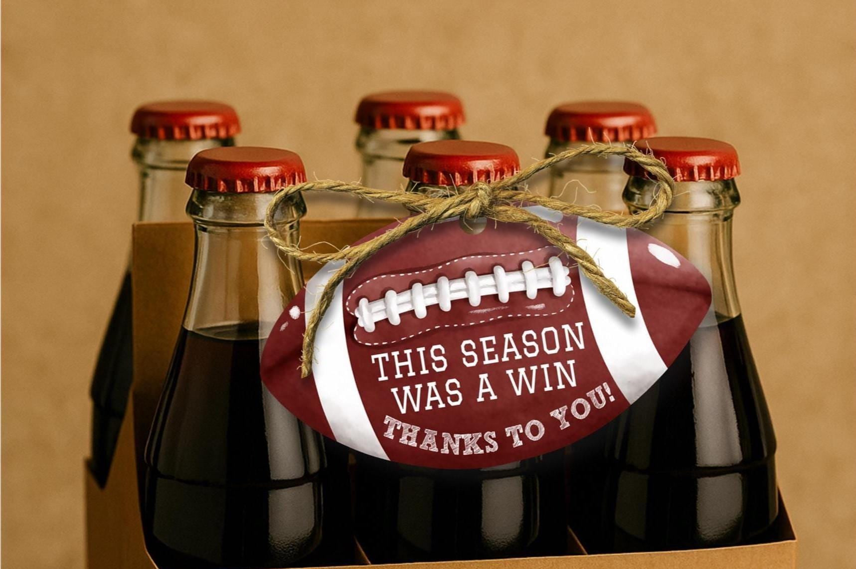 Printable Football Tags | End of Season Football Tag | Football Thank You Tag | Thank you Coach Tag | End of Season Party | Football Party