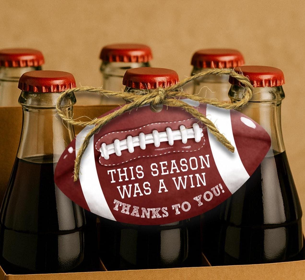Printable Football Tags | End of Season Football Tag | Football Thank You Tag | Thank you Coach Tag | End of Season Party | Football Party