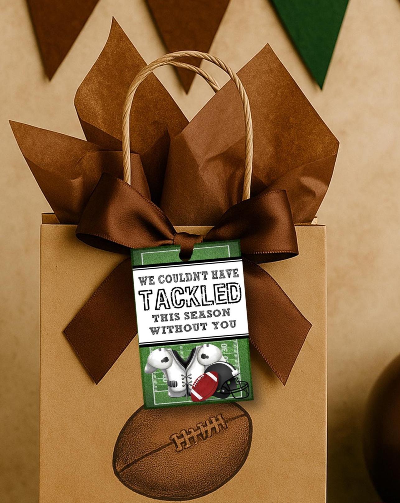 Printable Football Thank You Tags | End of Season Football Tag | Football Thank You Tag | Thank you Coach Tag | End of Season Party