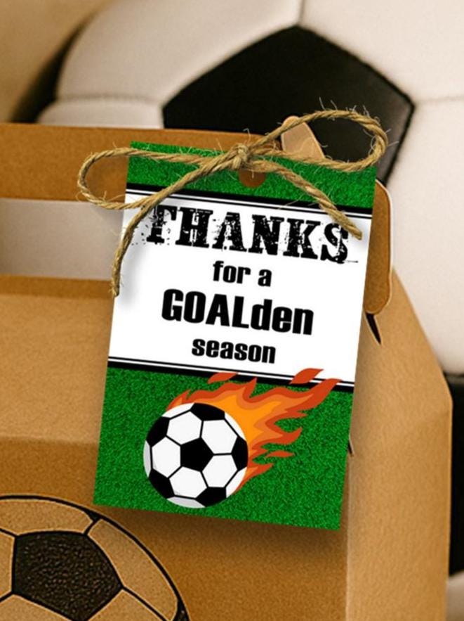 Printable Soccer Thank You Tags | End of Season Soccer Tag | Soccer Thank You Gift Tag | Thank you Coach Tag | End of Season Party
