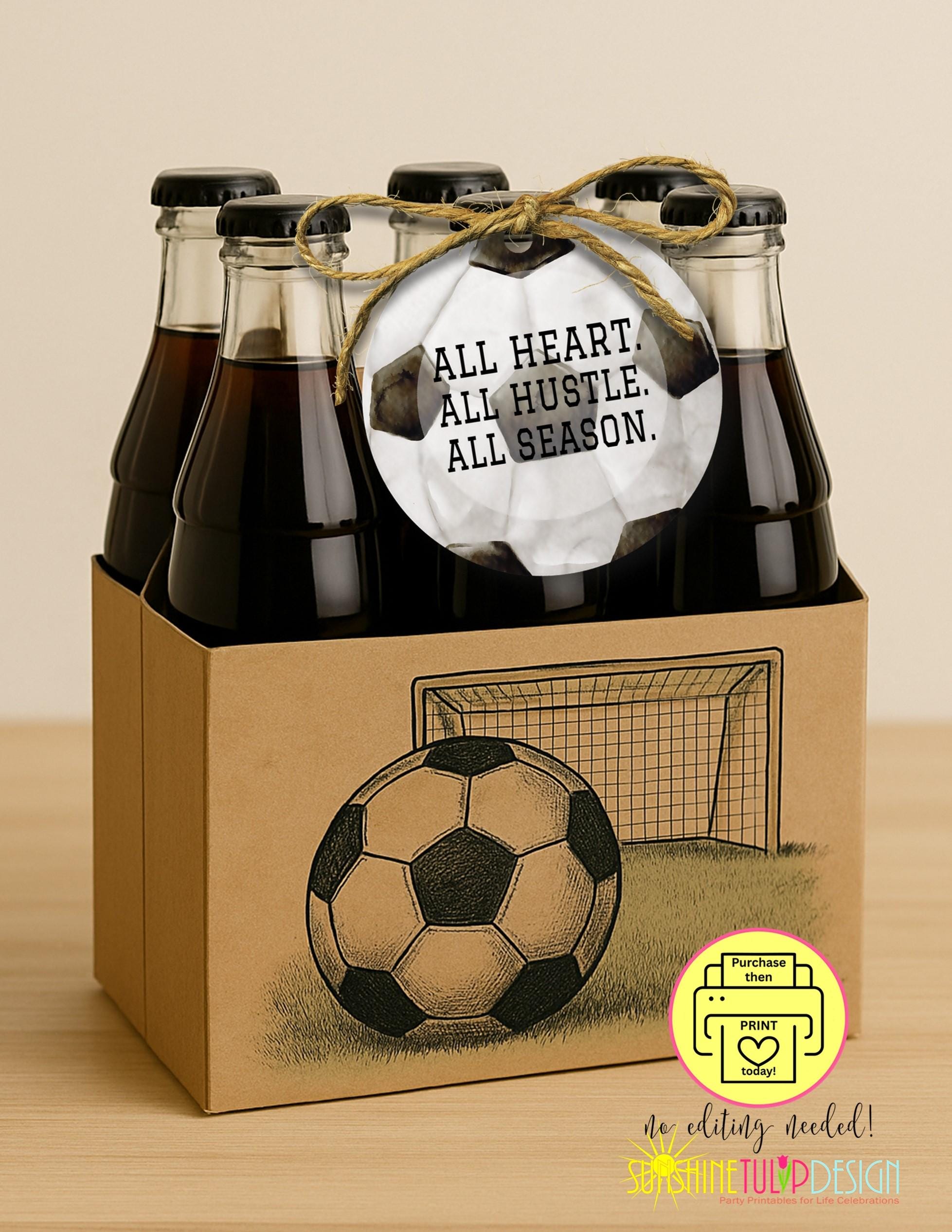 Printable Soccer Tags | End of Season Thank You | Soccer Thank You Tag | Thank you Coach Tag | Instant Download | No editing Needed