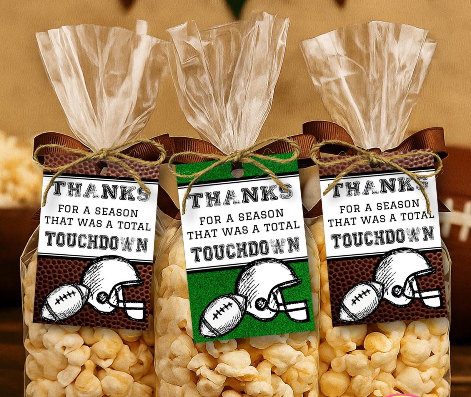 Printable Football Thank You Tags | End of Season Football Tag | Football Tag | Thank you Coach Tag | End of Season Party | Football Party
