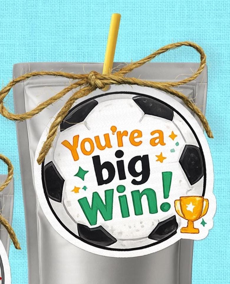 Sports Tag Bundle | Printable Sports Snack Tag | Football Basketball Baseball Soccer | Multi Sport Snack Tag | Snack Mom Tag | PDF Download