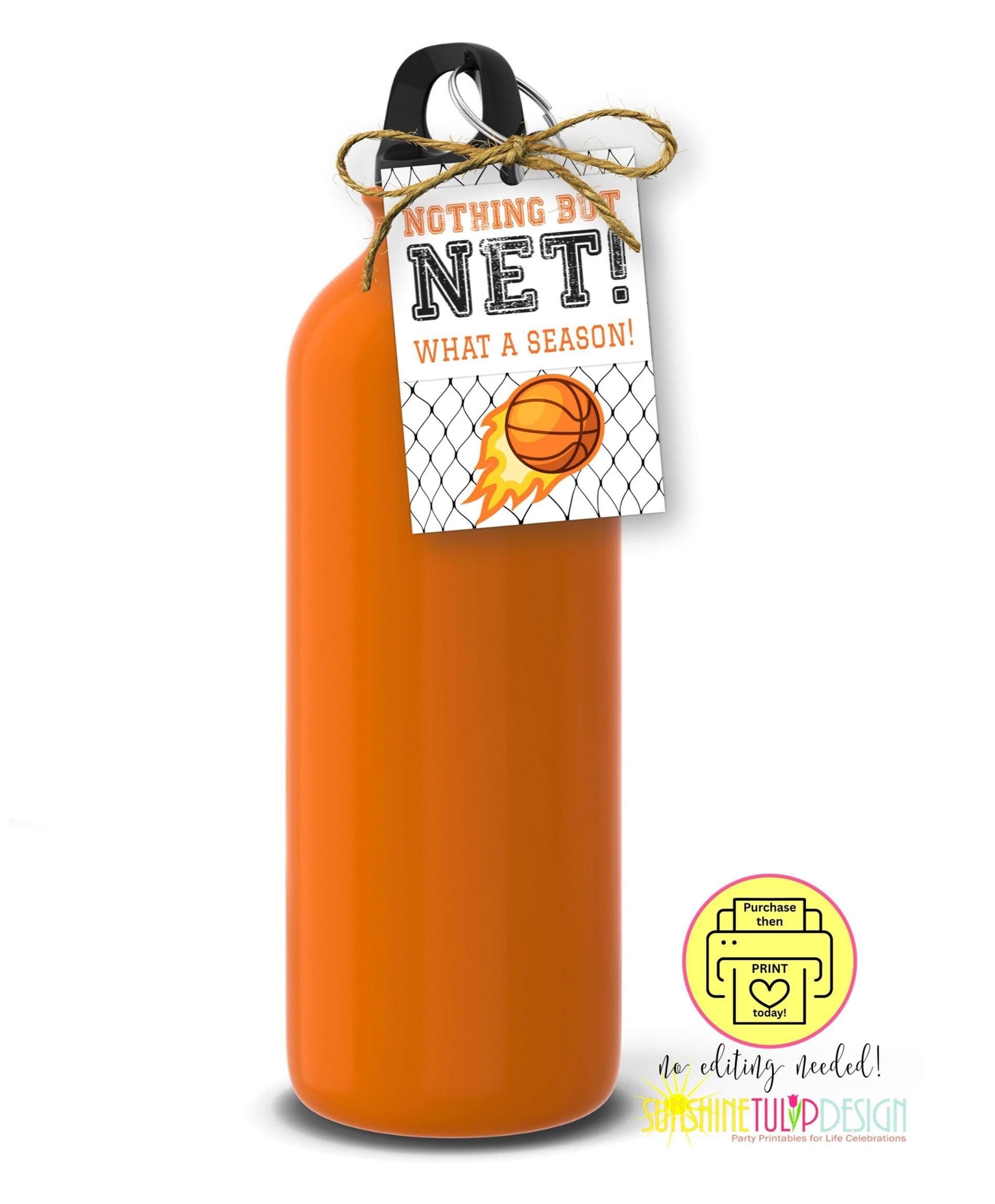 Basketball End of Season Tag | Nothing But Net What a Season | Team Gift Tag Printable | Coach Gift | Basketball Banquet Favor | PDF, JPEG