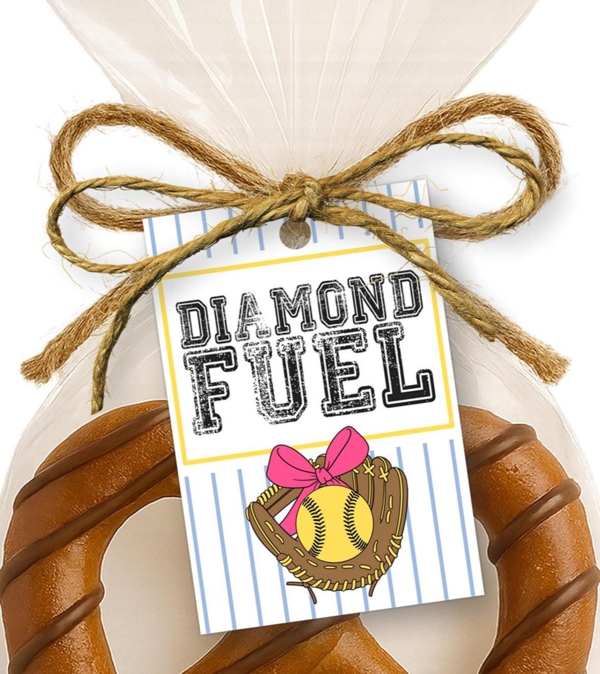Softball Snack Tags Printable | Diamond Fuel Tag | Softball Team Treat Tag | Softball Party Favor | Softball Team Gift | Dugout Snack Tag
