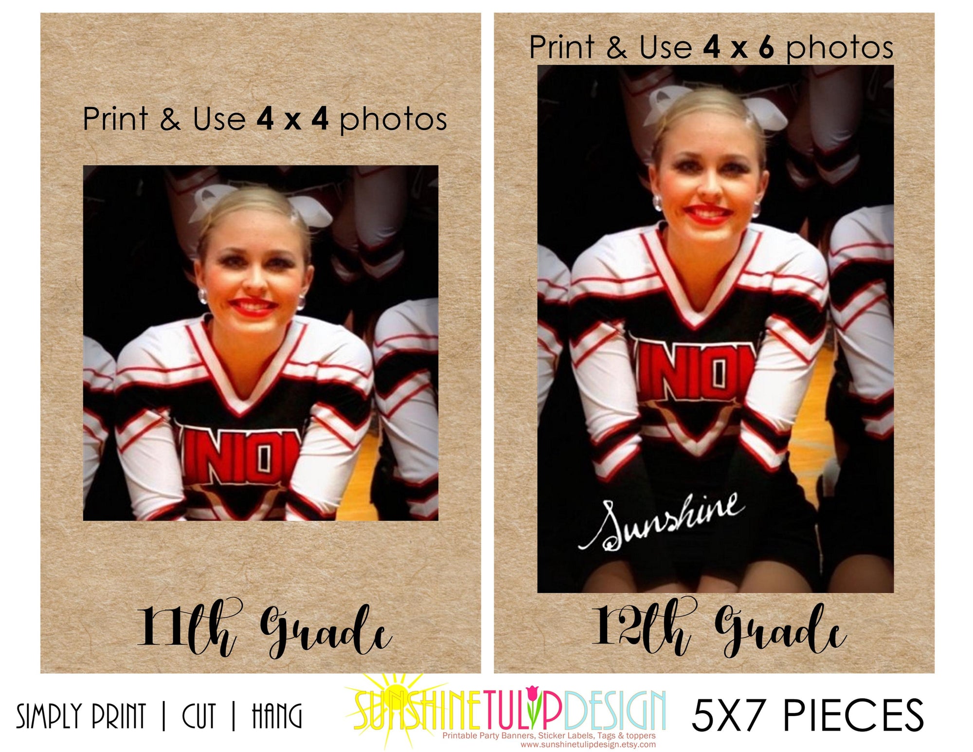 Graduation Banner Printable, Graduation Photo Banner, Printable Photo Graduation Banner, Pre-K through 12 grade, School Years Photo Banner