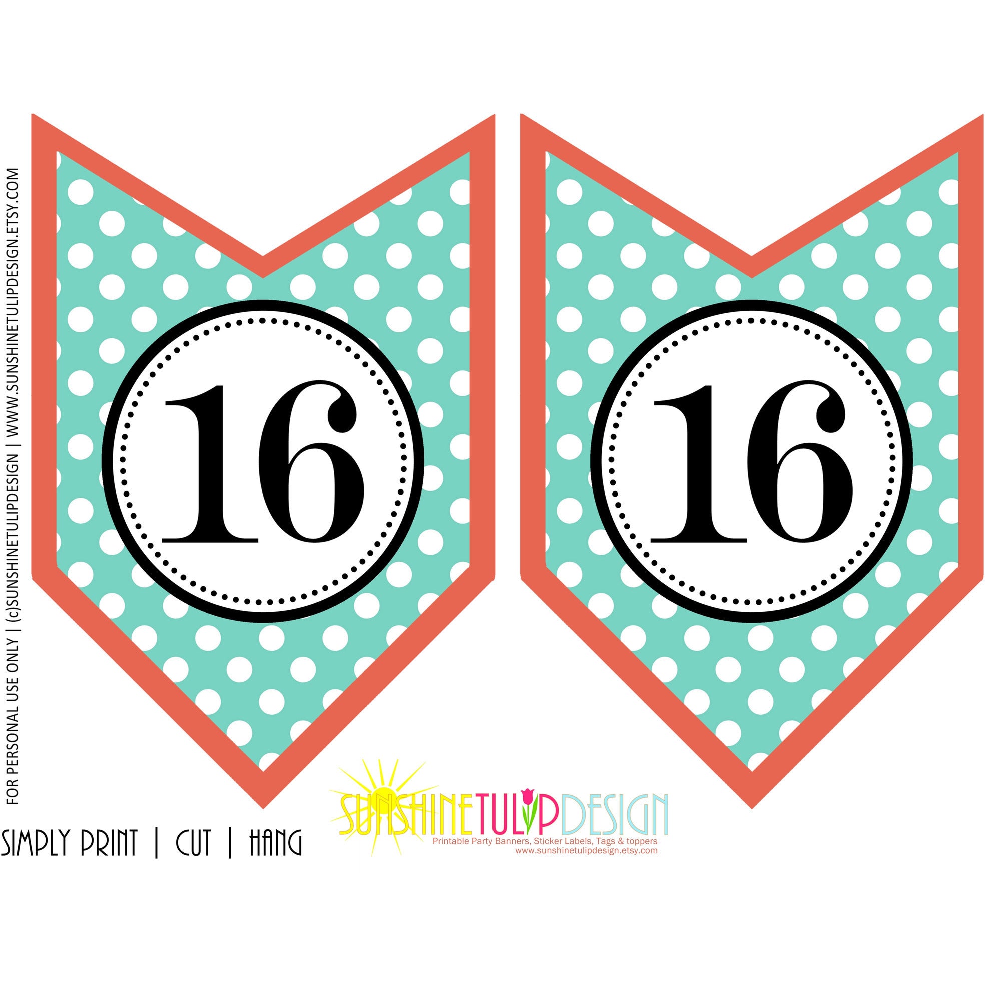 printable-16th-birthday-party-banner-sweet-16-birthday-banner-coral-sunshinetulipdesign