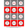 Printable 40th Birthday Cupcake Toppers, Sticker Labels & Party Favor Tags - Sunshinetulipdesign
