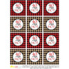 Printable 40th Buffalo Plaid Birthday, 40 and Still Hot Cupcake Toppers, & Party Favor Tags by SUNSHINETULIPDESIGN - Sunshinetulipdesign - 2