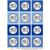 Printable 40th Birthday, 40 Rocks Cupcake Toppers, & Party Favor Tags by SUNSHINETULIPDESIGN - Sunshinetulipdesign - 2