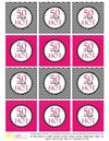 Printable 50 and Still Hot Birthday Cupcake Toppers, 50 and Still Hot Gift Tags by Sunshinetulipdesign