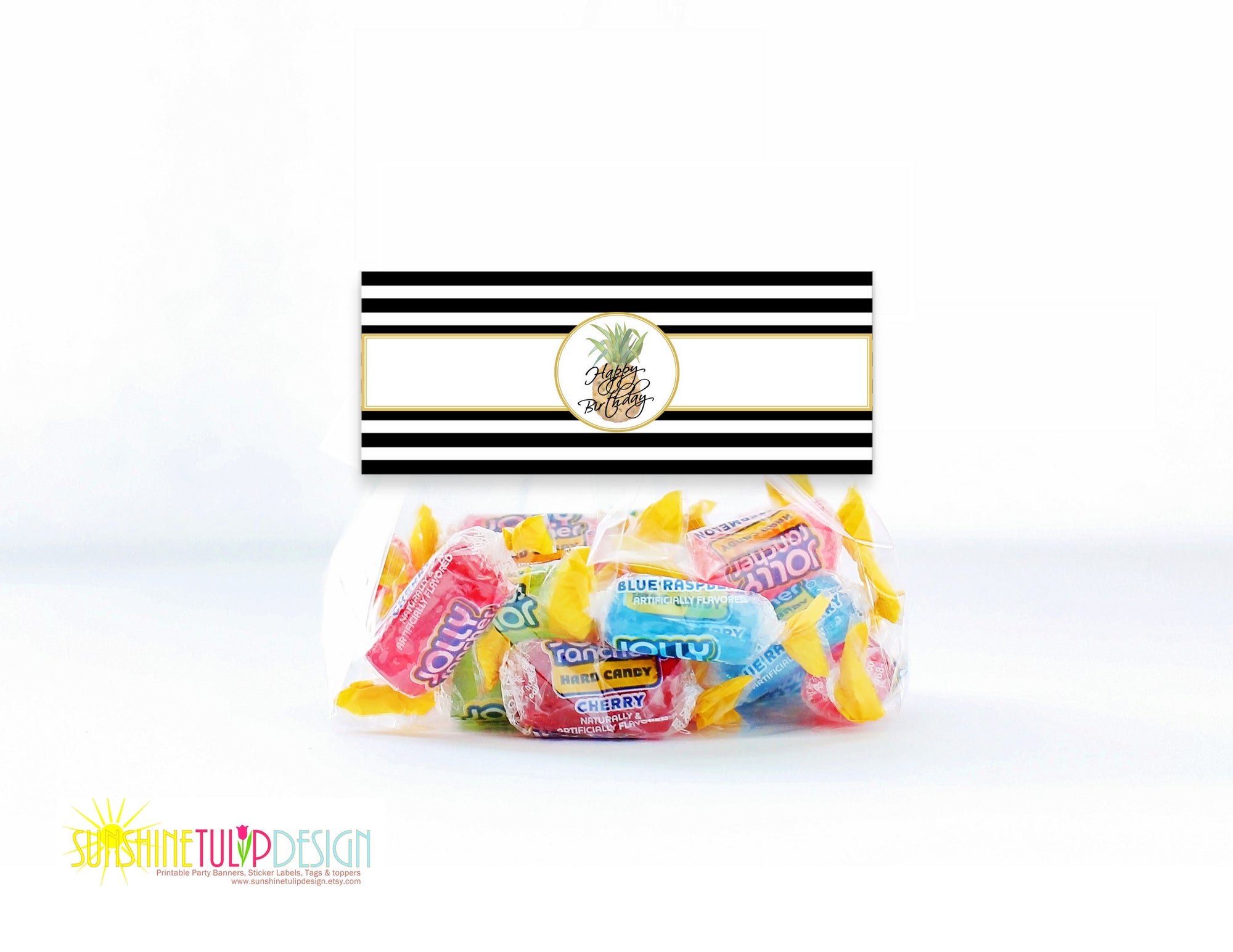 Printable Party Like A Pineapple Birthday Party Package, Aloha Tropical Party Decorations by SUNSHINETULIPDESIGN