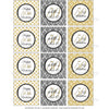 Printable 50th Birthday Gold & Black Cupcake Toppers, Sticker Labels & Party Favor Tags - Sunshinetulipdesign