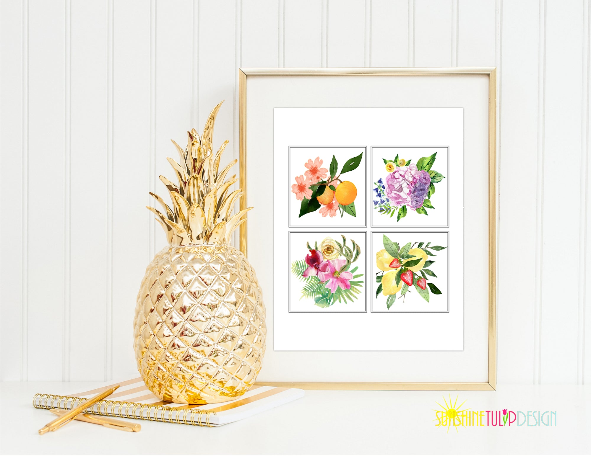 Printable Botanical Print, 8 x 10 Floral Print by SUNSHINETULIPDESIGN