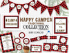 Printable Buffalo Plaid Camping Birthday Party Package, Campout Birthday Party Decorations by SUNSHINETULIPDESIGN