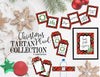 Printable Christmas Plaid Tartan Collection, Eggnog Bar Party Package by Sunshinetulipdesign