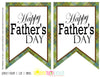 Printable Happy Father's Day Banner, Printable Plaid Fathers Day Party Banner by SUNSHINETULIPDESIGN