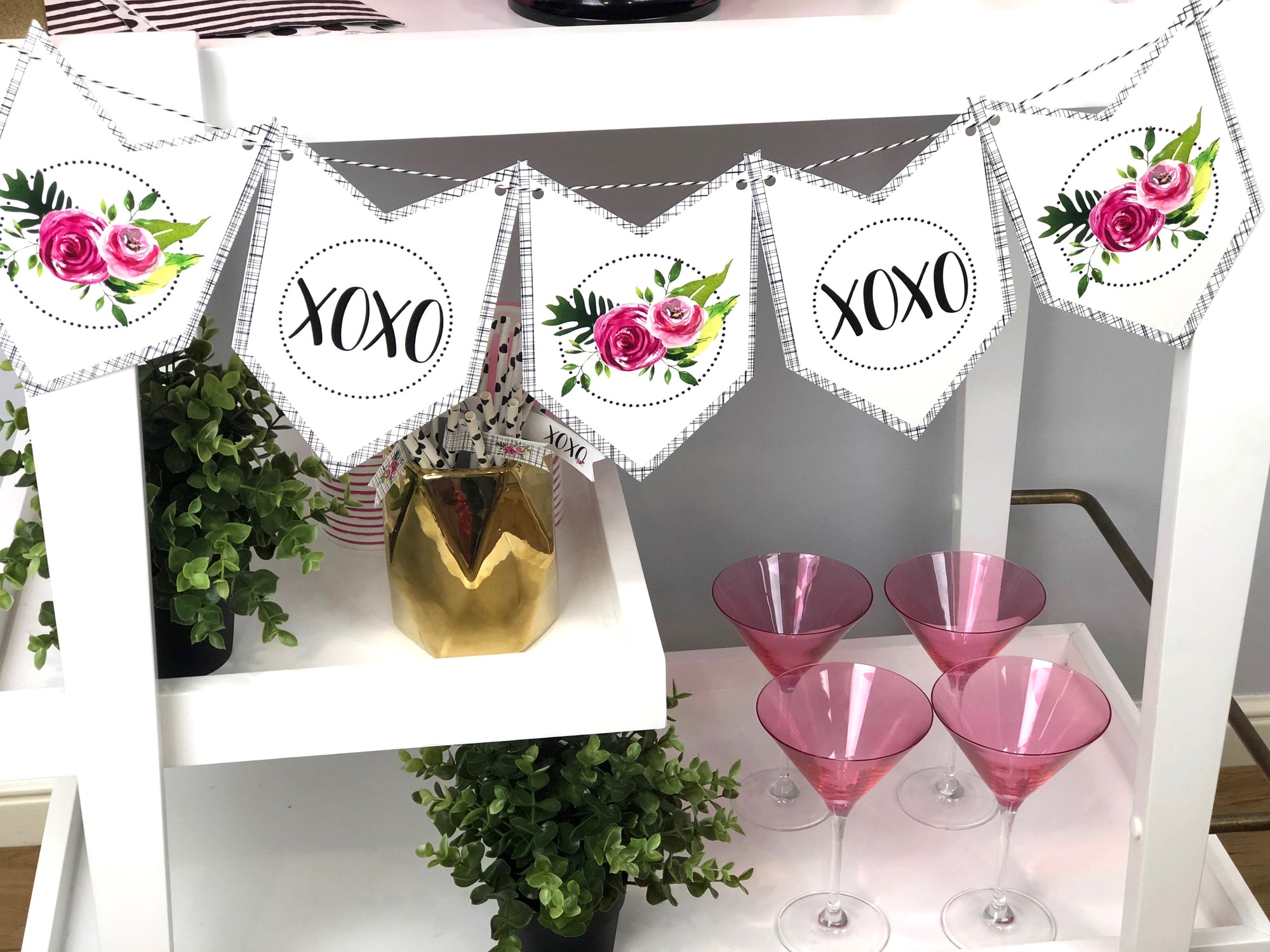 Printable Besties, Bites & Bubbly Galentines Collection, Printable Valentines Decorations, Printable Galentines Party by SUNSHINETULIPDESIGN