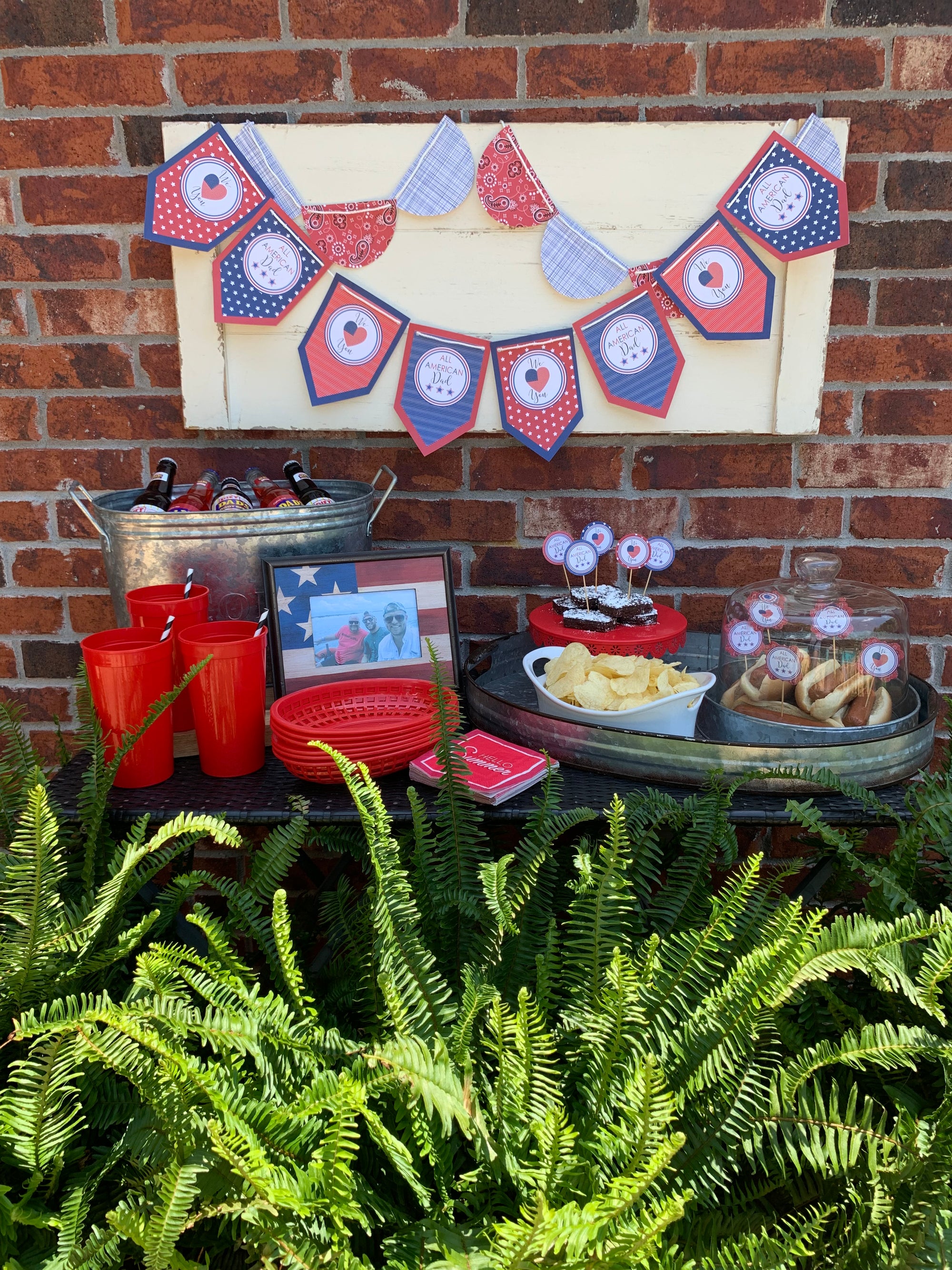 Fathers Day printable party BBQ