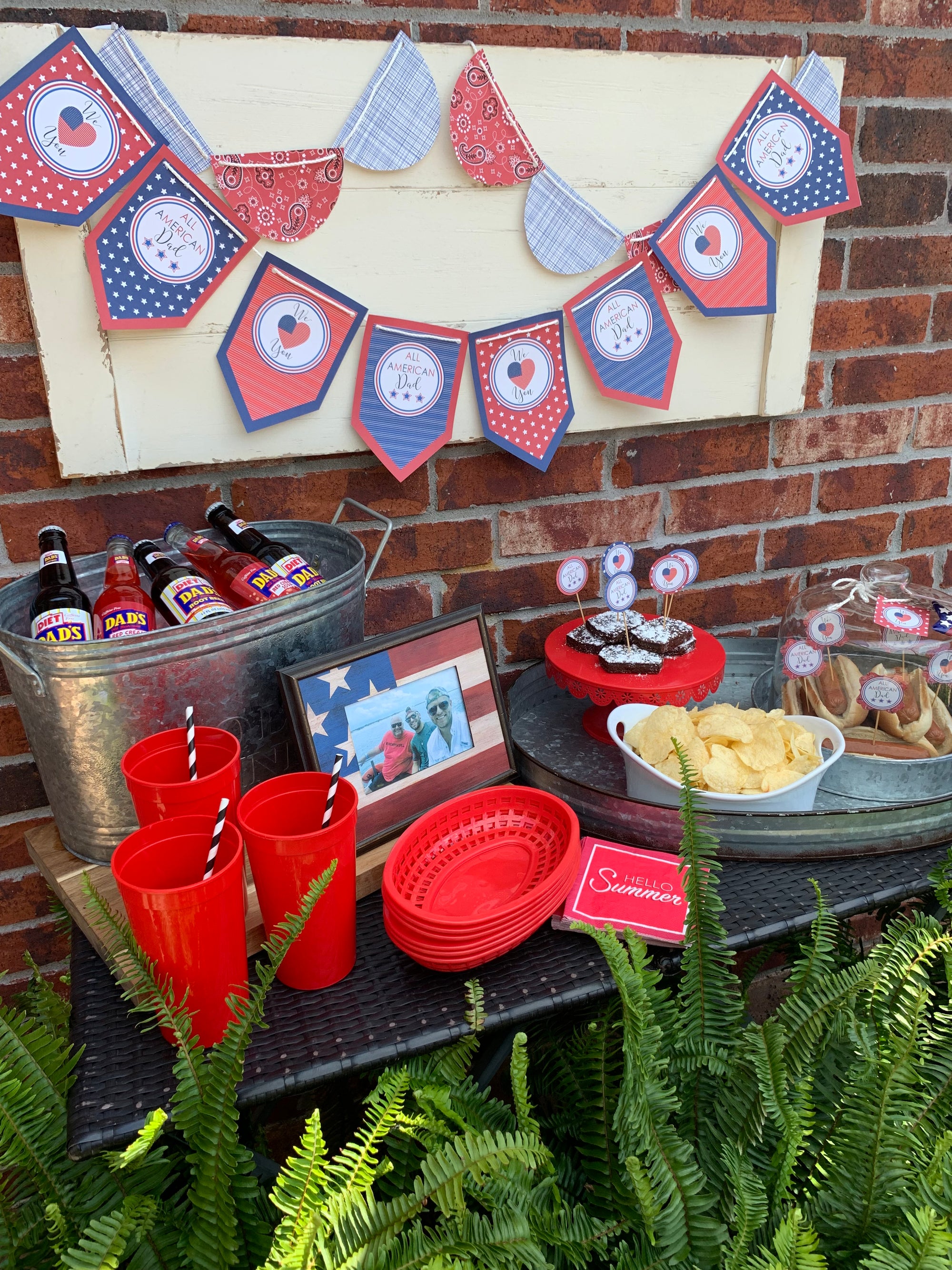 Fathers Day printable party BBQ Sunshinetulipdesign