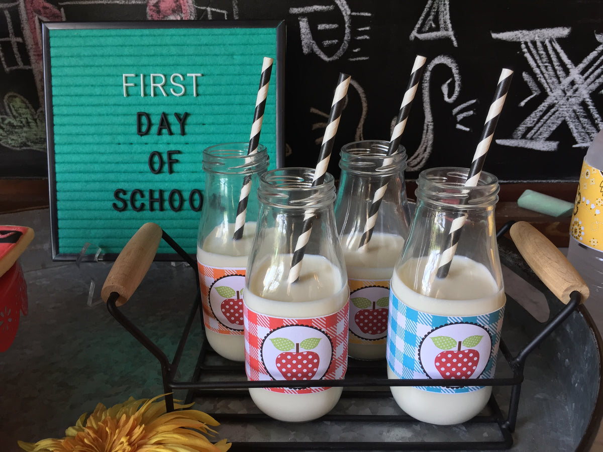 Printable Bottle Wraps for Water Bottles, Milk Bottles & Beverage Bott ...