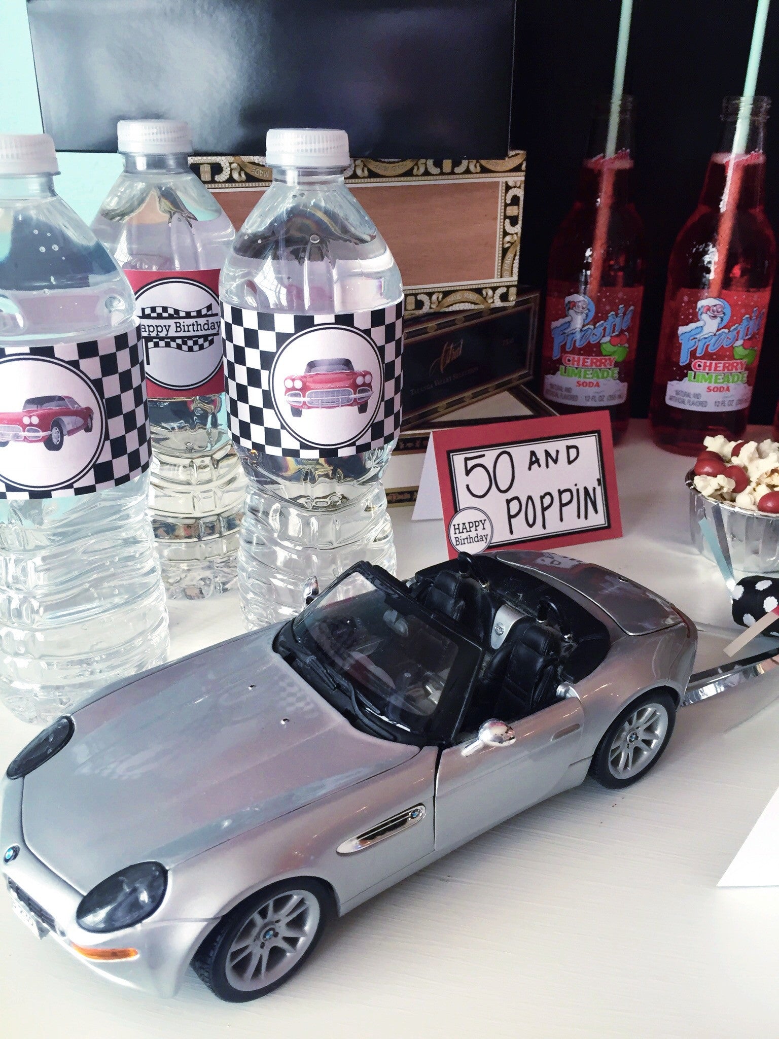 Printable 50th Birthday Party Package, 50th Fast Cars Party Decorations by SUNSHINETULIPDESIGN