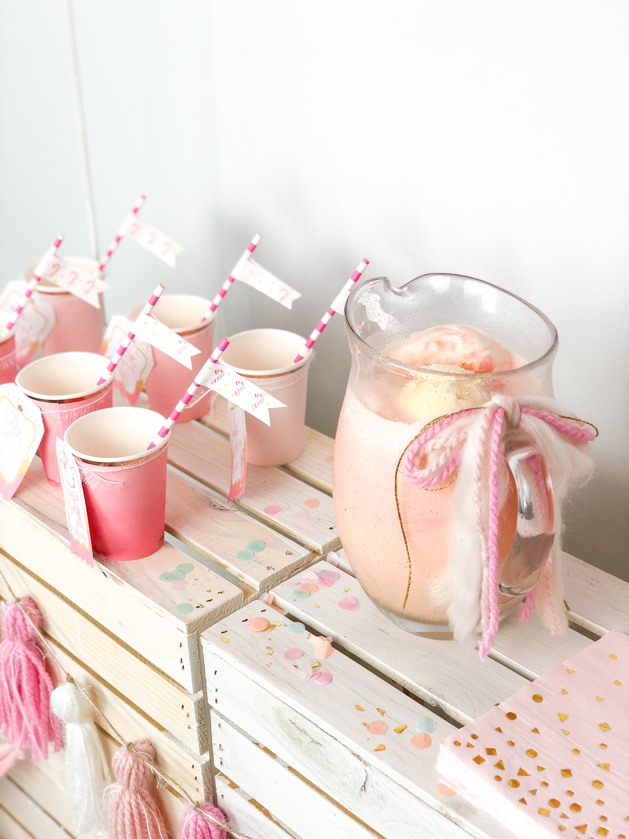 Printable Peppermint Party Package Decorations, Printable Christmas Beverage Bar Decorations by SUNSHINETULIPDESIGN