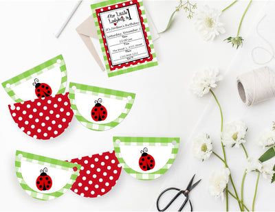 Printable Little Ladybug Birthday Party Package, LadyBug Party Decorat ...
