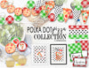 Printable Pizza Party Decorations, Instant Download Polka Dot Pizza Party Package by SUNSHINETULIPDESIGN