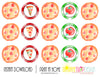 Printable Pizza Party Decorations, Instant Download Polka Dot Pizza Party Package by SUNSHINETULIPDESIGN