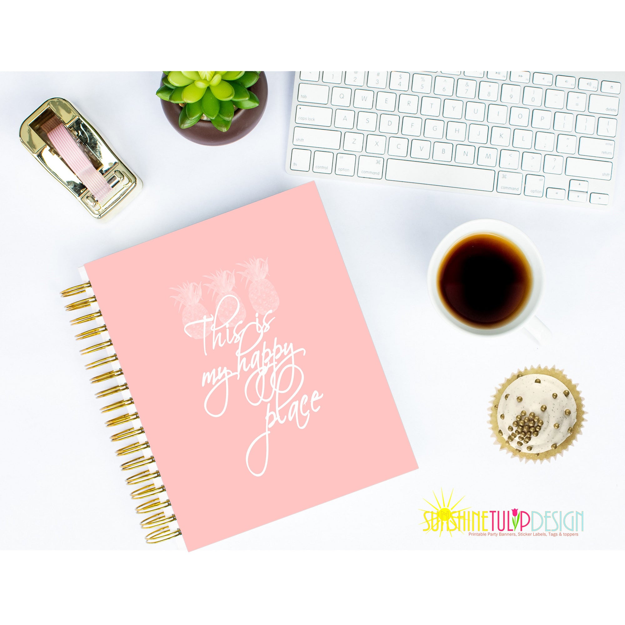 Printable This is My Happy Place, Wall Art, Printable Planner Cover by SUNSHINETULIPDESIGN - Sunshinetulipdesign - 2