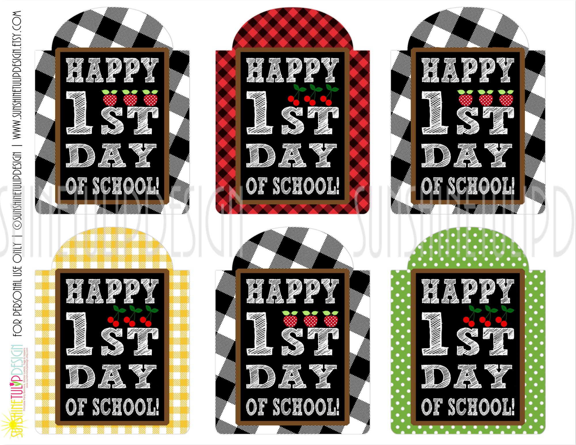 Printable Welcome Back To School Gift Tags, Happy 1st Day Back to School Printable Teacher Appreciation Tags by SUNSHINETULIPDESIGN
