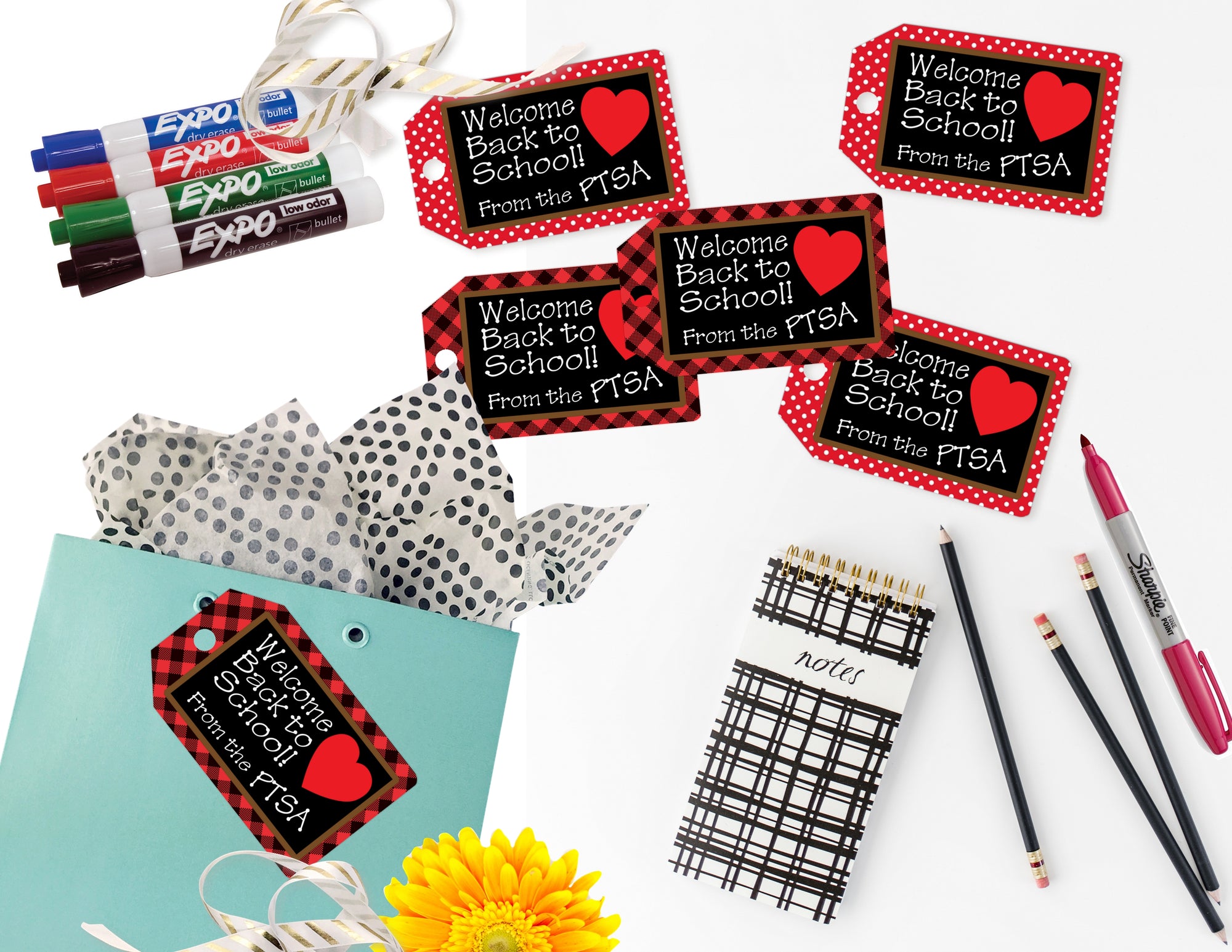 PTSA Teacher Apprecation Tags