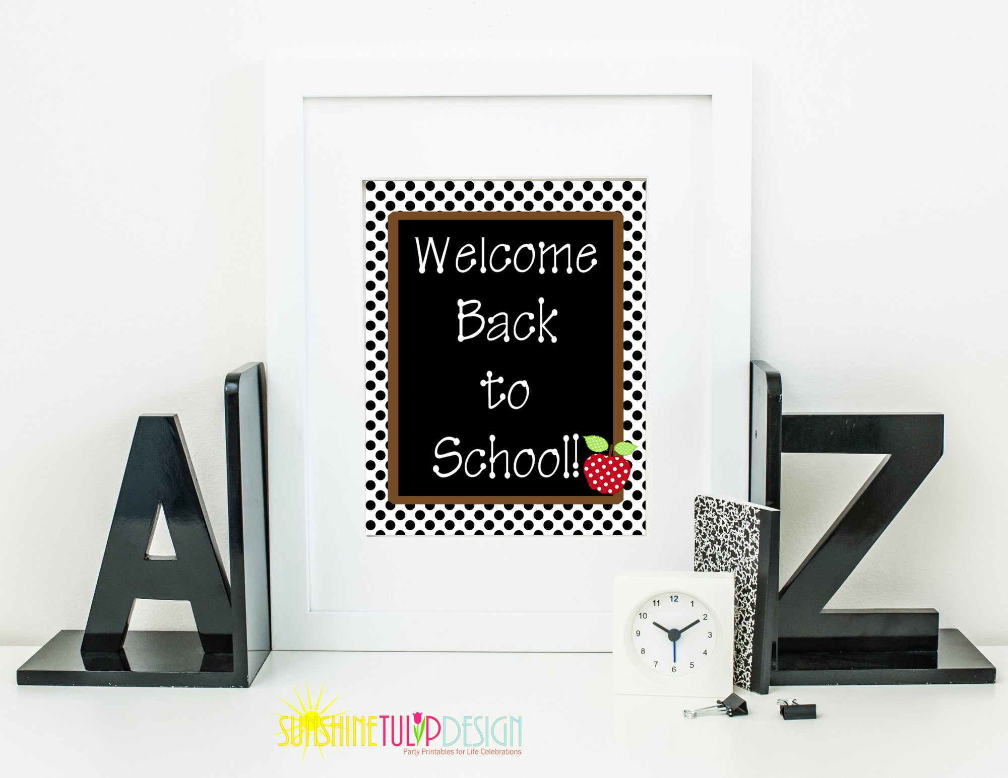 Printable Welcome Back To School Wall Print, Teacher Appreciation Wall print, Welcome Back to School Wall Decor for Classroom by Sunshinetulipdesign