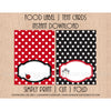 Printable DIY Lady Bug Food Label Tent Cards - Sunshinetulipdesign