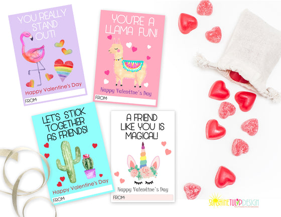 Printable Valentines Day Cards, Kid's Valentine's Cards, Instant Download Pun Valentines Cards by SUNSHINETULIPDESIGN