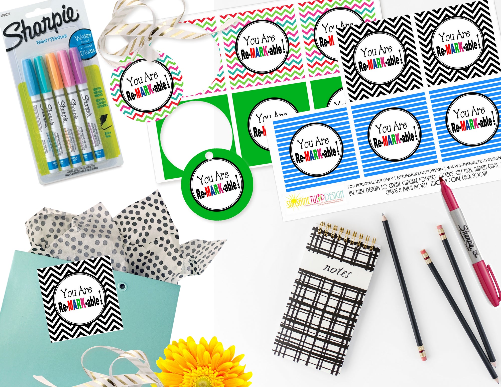 Printable Teacher Appreciation Gift Tags, You are ReMARKable Gift Tags ...