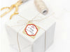 Printable Gold Chevron Christmas Gift Tags, Christmas Labels, Red and Gold Christmas Tags - Sunshinetulipdesign - 1