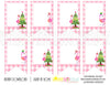 Printable Pink Flamingo Christmas Collection Package, Printable Fa La La Lamingo Christmas Party Package,
