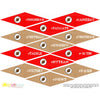 Printable Red Football Pennants Picks, Football Tailgate Toppers, Football Birthday Picks & Toppers by Sunshinetulipdesign - Sunshinetulipdesign - 3