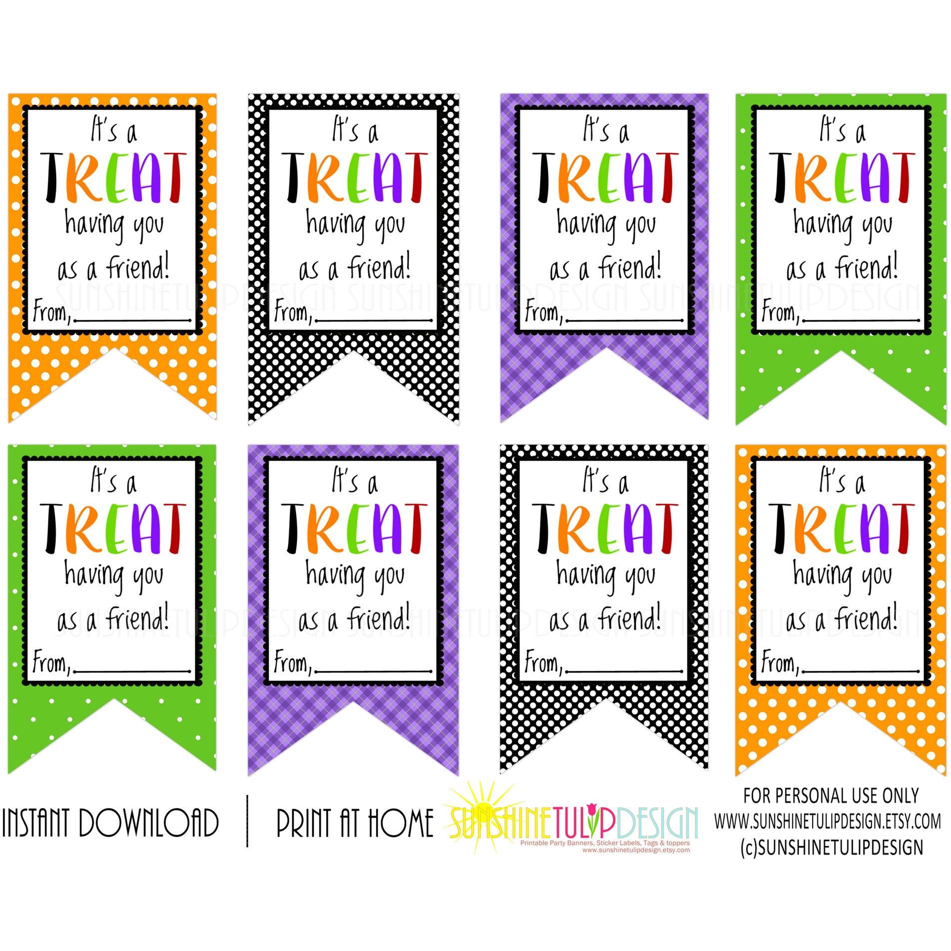 Printable Halloween Gift Tags, It's a TREAT Having You as a Friend Hal - Sunshinetulipdesign printable-halloween-gift-tags-it-s-a-treat-having-you-as-a-friend-hal-sunshinetulipdesign
